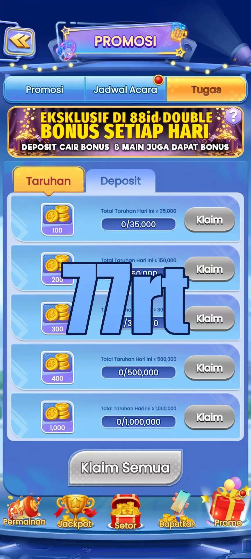 77rt Tangkapan Layar - APK Resmi